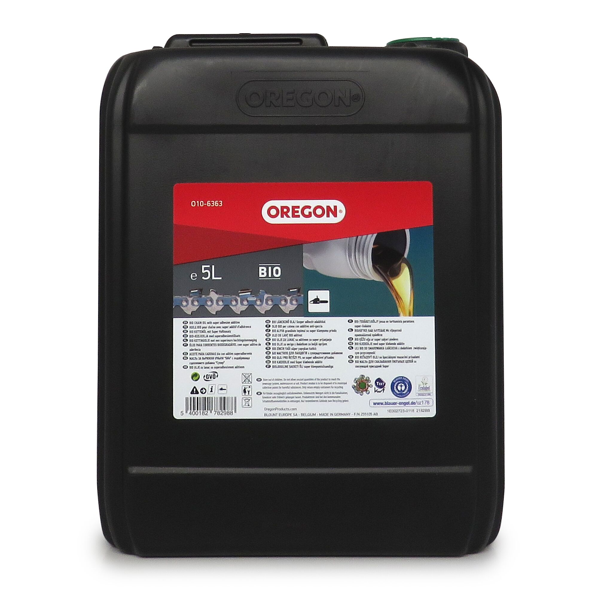 Schwarzer Kanister Oregon Bio-Kettenöl 5l