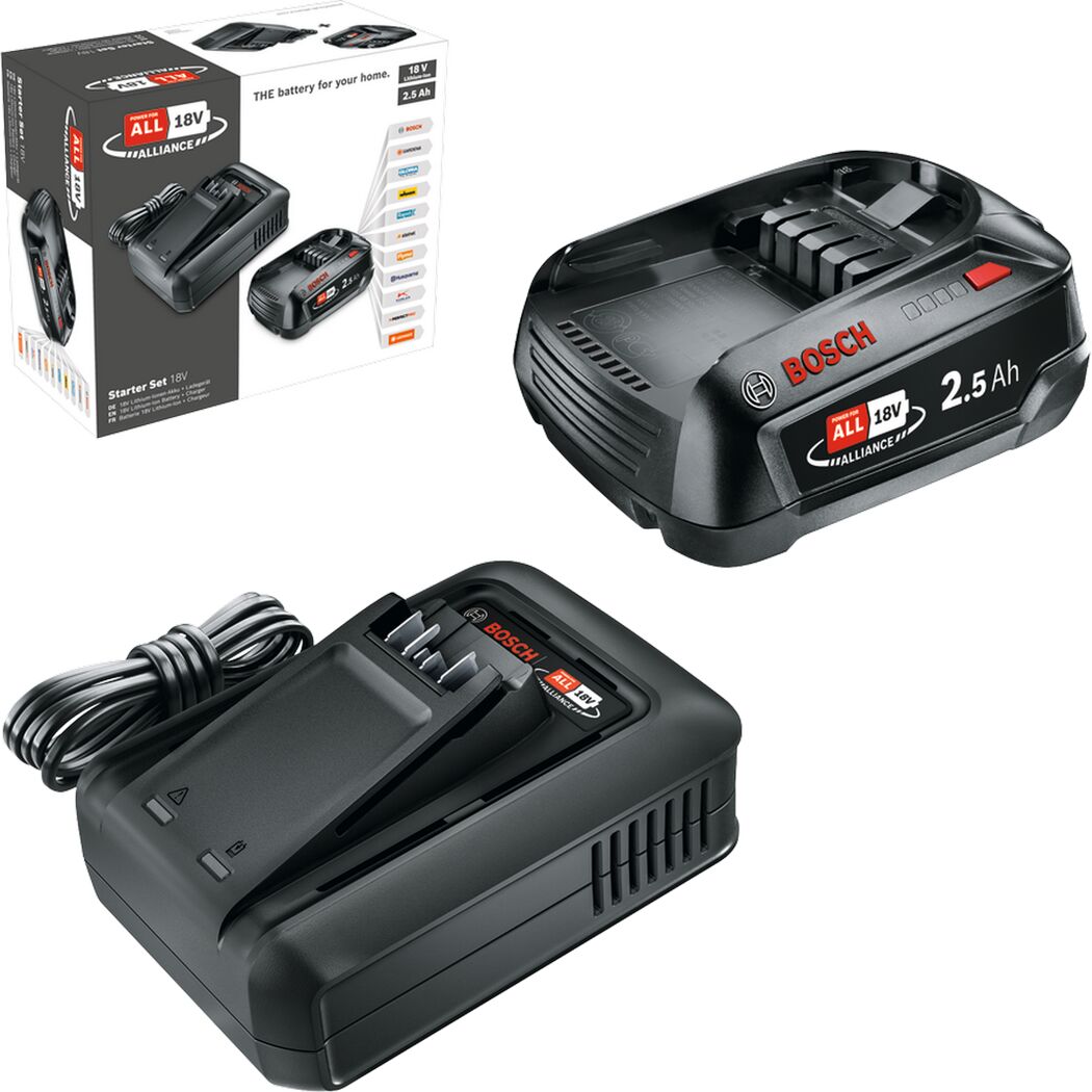 Akku-Starter-Set 'Power For All' Ladegerät und Akku 18 V 2,5 Ah