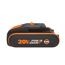 Akku mit der Beschriftung "20V MAX POWER SHARE 2.0Ah"