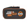 Akku mit der Beschriftung POWER SHARE 20V PRO 4.0Ah