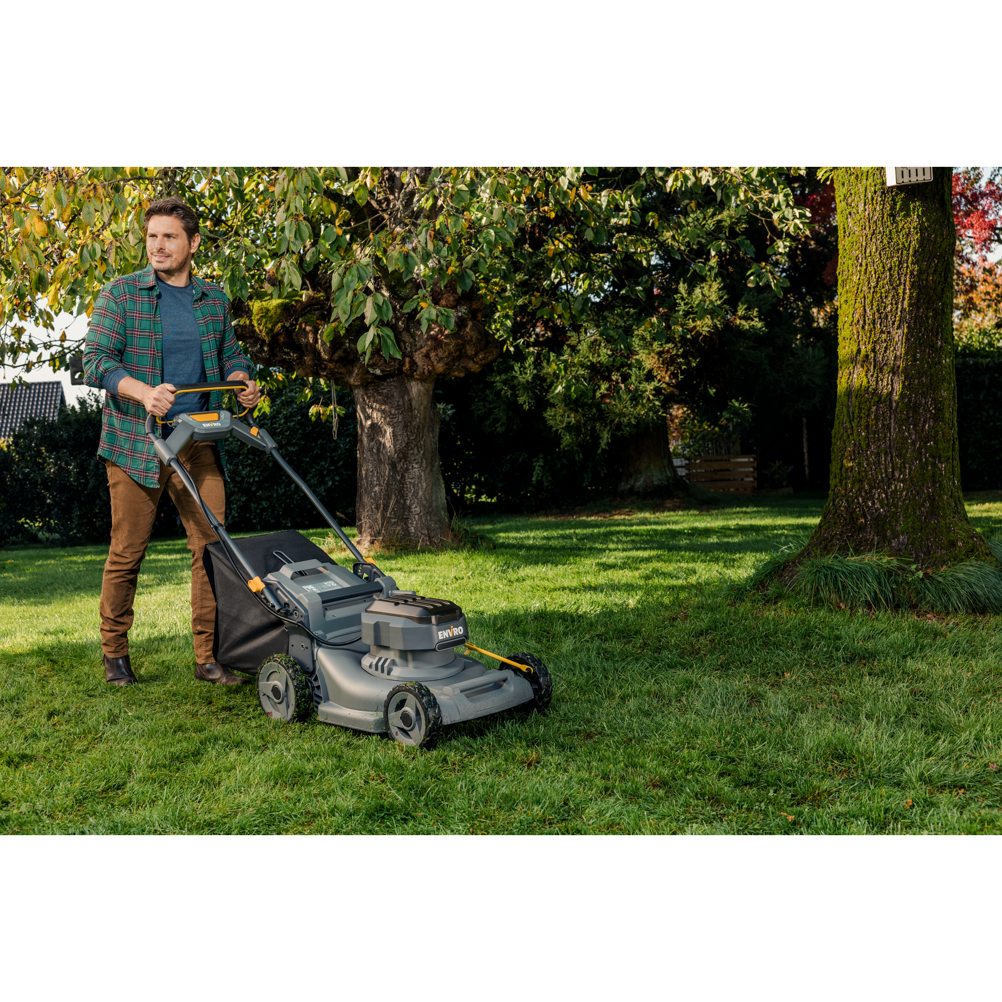 Akku-Rasenmäher 'Enviro EG755' 60 V mit Akku 800 m²