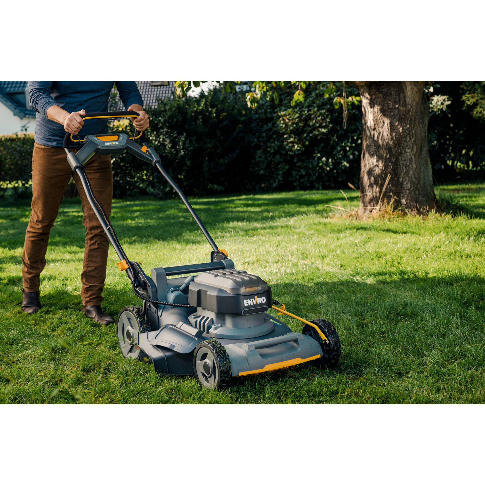 Akku-Rasenmäher 'Enviro EG758' 60 V mit Akku 1000 m²