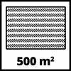 Fläche von 500 Quadratmetern