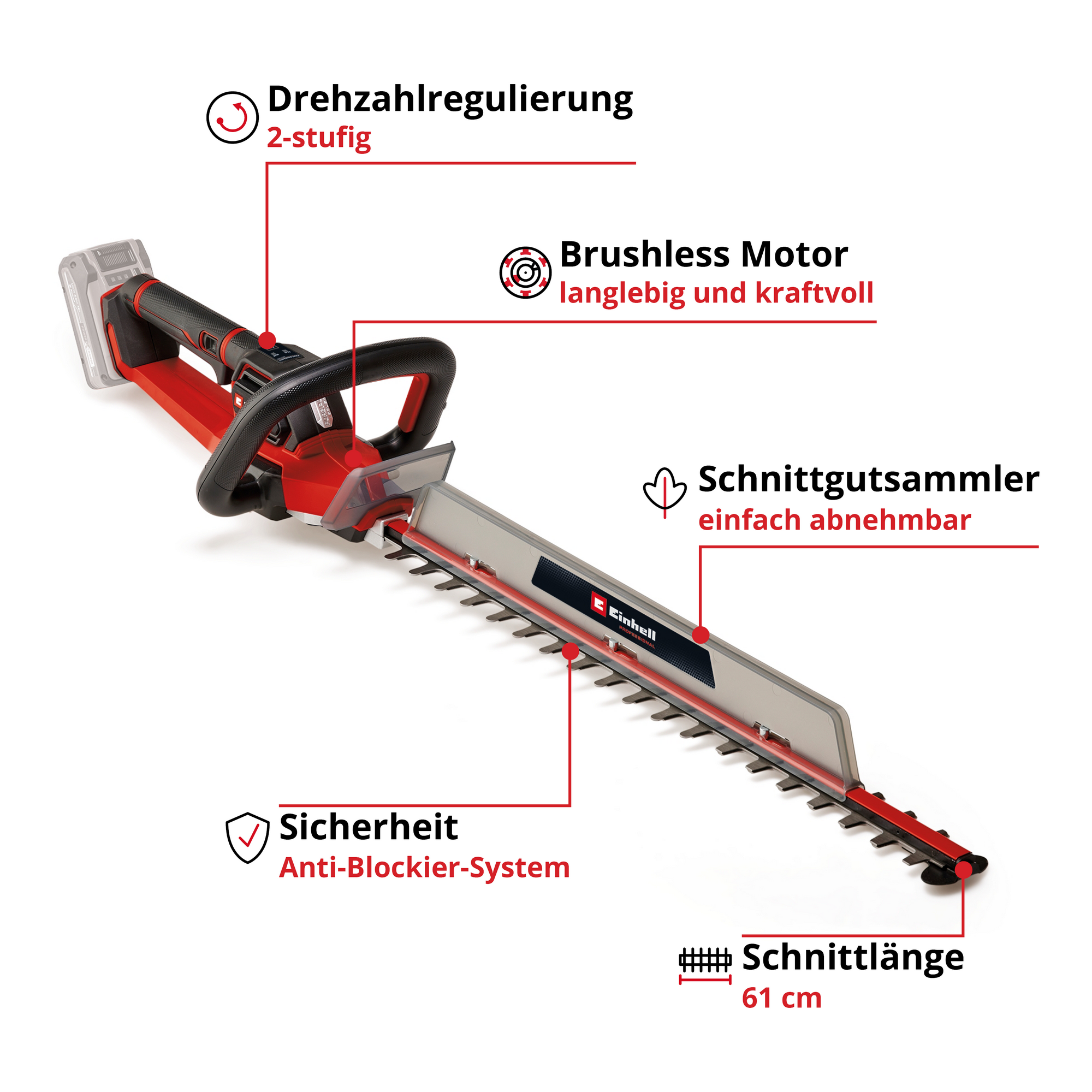 Akku-Heckenschere 'GP-CH 18/61 Li BL-Solo' ohne Akku und Ladegerät + product picture