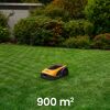 Mähroboter auf Rasenfläche