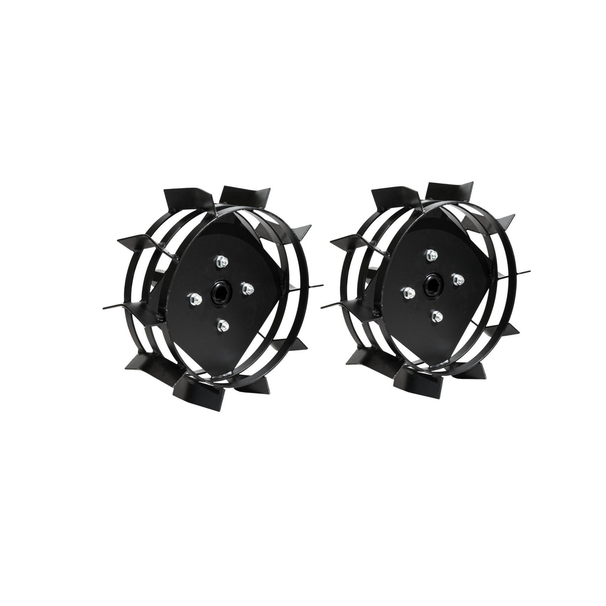 Zwei schwarze Traktionsräder