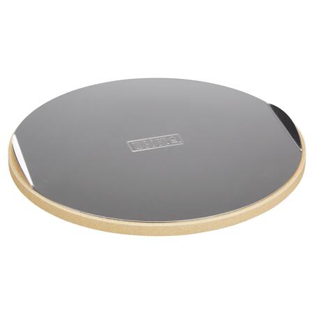 2. Bild von Pizzastein rund Ø 26 cm mit Alu-Blech beige/silber