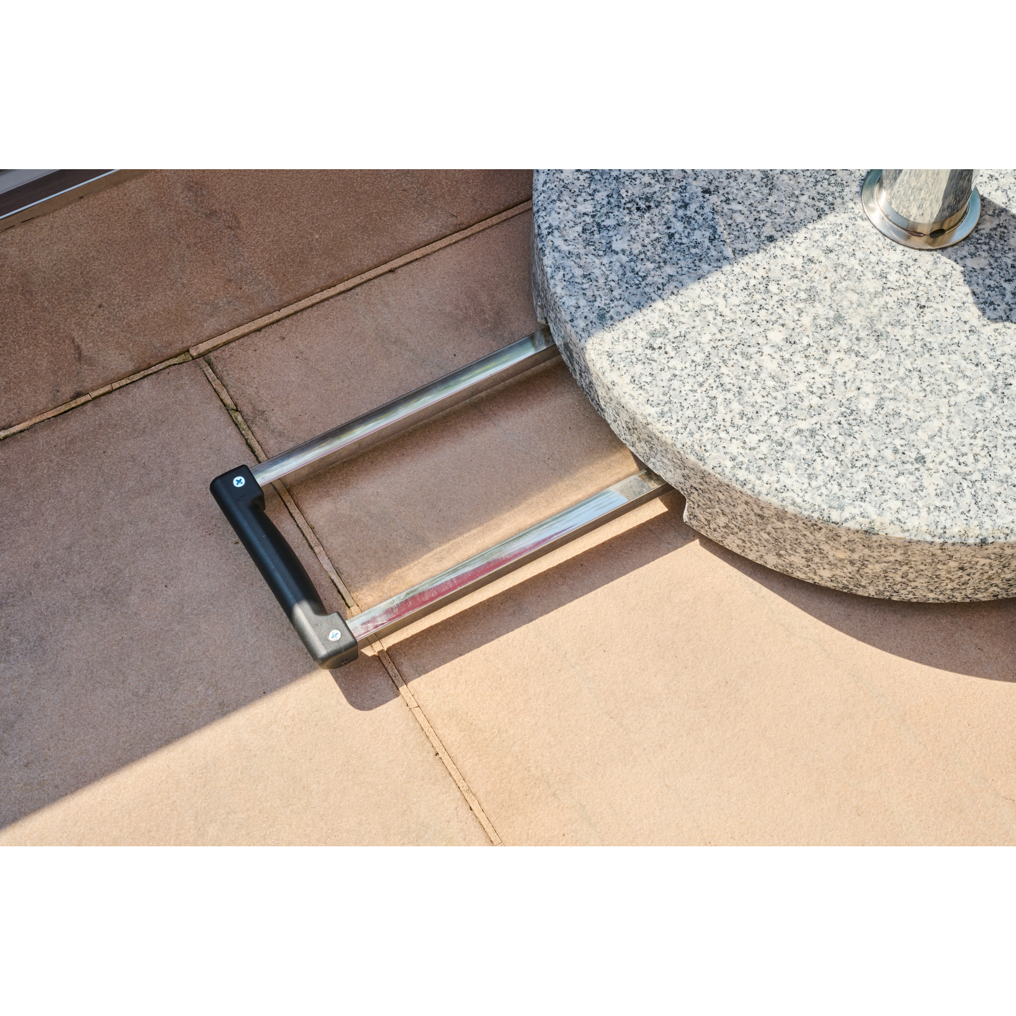 Schirmständer für Schirmmast mit 25 - 48 mm Granit 50 x 50 x 7,5 cm