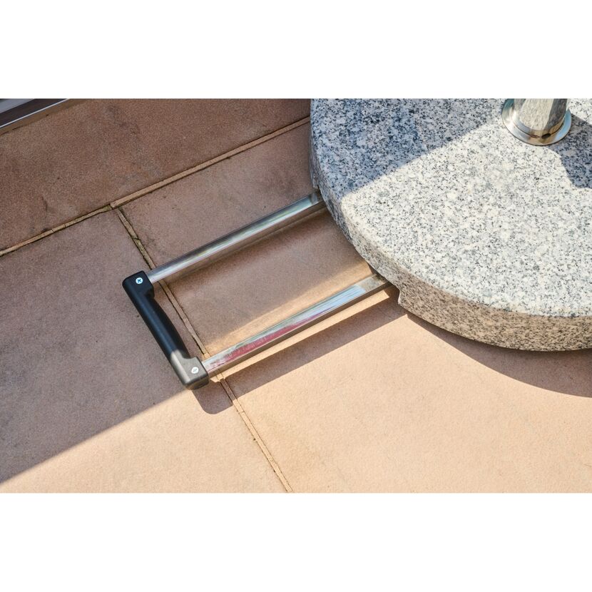 Schirmständer für Schirmmast mit Ø 25 - 48 mm Granit 50 x 50 x 7,5 cm