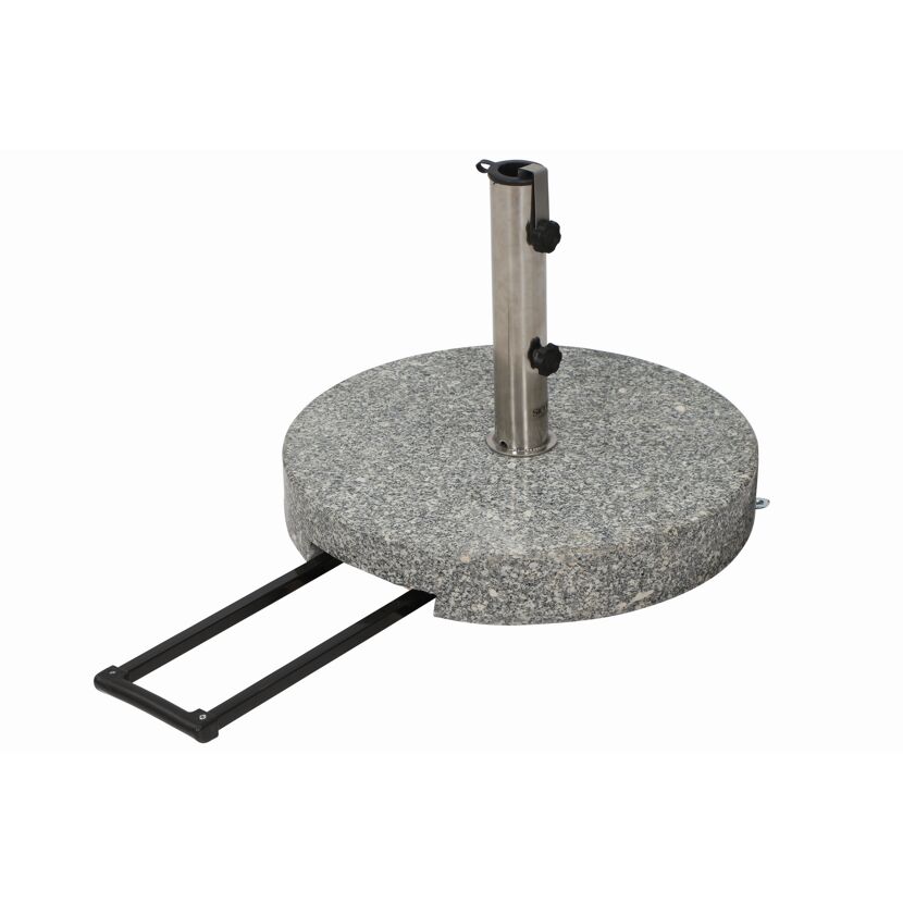 Schirmständer für Schirmmast mit Ø 25 - 48 mm Granit 50 x 50 x 7,5 cm