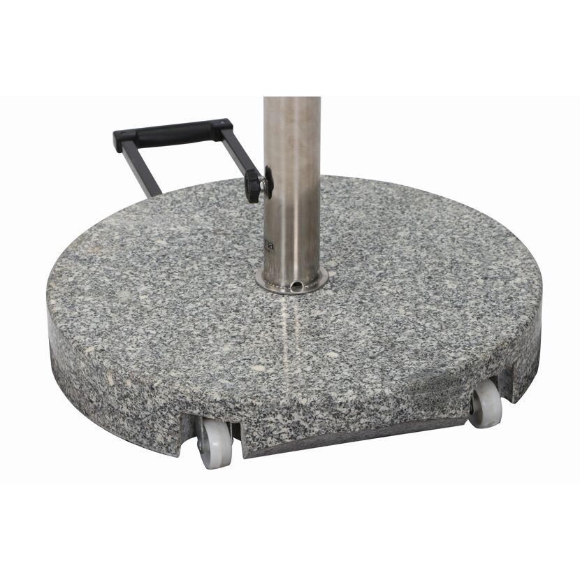 Schirmständer für Schirmmast mit Ø 25 - 48 mm Granit 50 x 50 x 7,5 cm