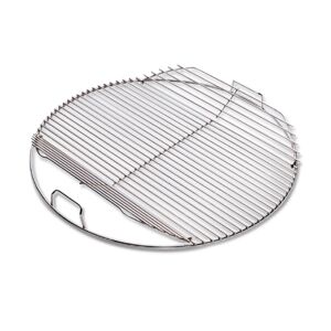 Klappbarer Grillrost für Holzkohlegrills Ø 47 cm beschichteter Stahl