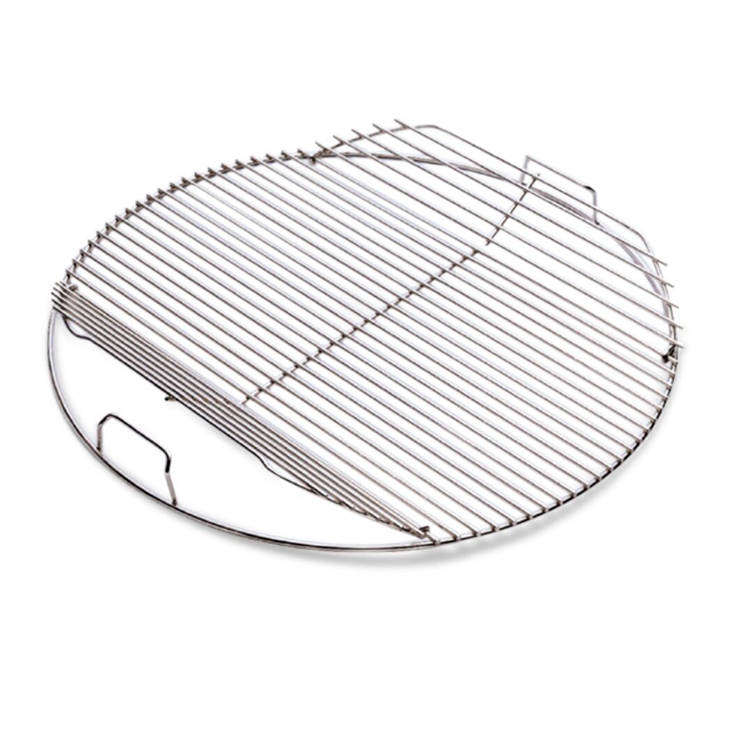 Klappbarer Grillrost für Holzkohlegrills Ø 57 cm beschichteter Stahl