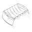 Spare-Rib-Halter und Bratenkorb 'Premium' 43,4 x 26,6 x 11,1 cm