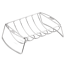 Spare-Rib-Halter und Bratenkorb 'Premium' 43,4 x 26,6 x 11,1 cm