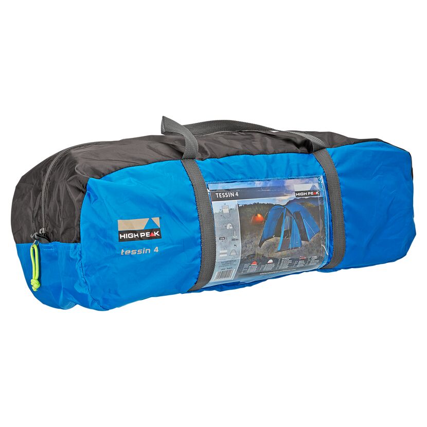 Eingepacktes High Peak Tessin 4 Zelt