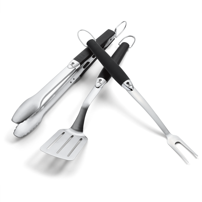 Bild von Premium Grillbesteck Edelstahl 3-teilig