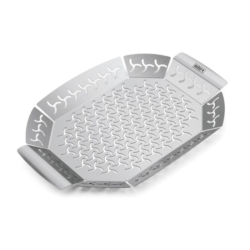 Grillkorb 'Premium' groß Edelstahl 36,5 x 26,4 cm