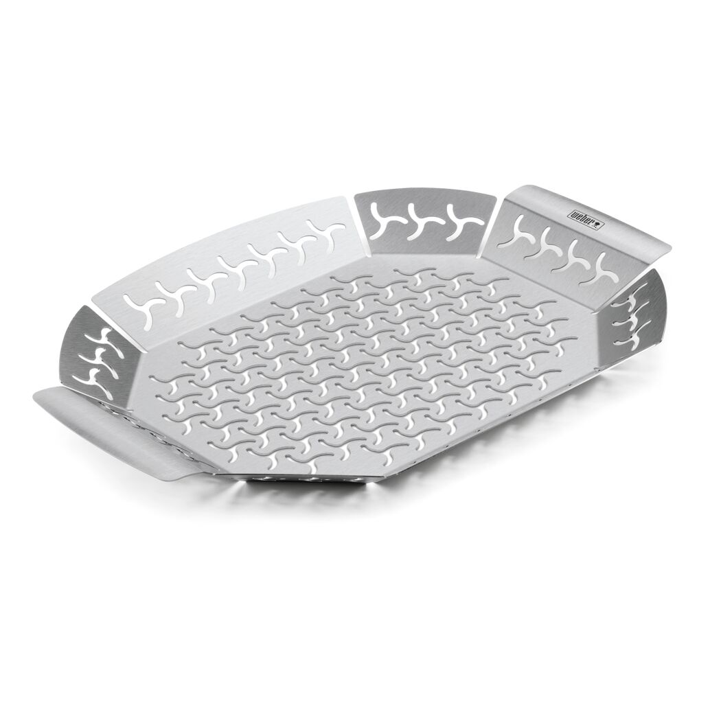 Grillkorb 'Premium' groß Edelstahl 36,5 x 26,4 cm