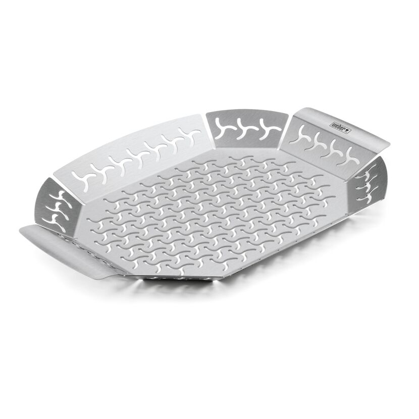 Grillkorb 'Premium' groß Edelstahl 36,5 x 26,4 cm