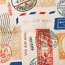 Verkleinertes Bild von Hochlehner-Saumauflage 'Nizza' beige Briefmarken-Print 120 x 52 cm