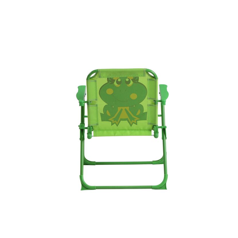 Grüner Kinder-Klappstuhl mit Froschmotiv