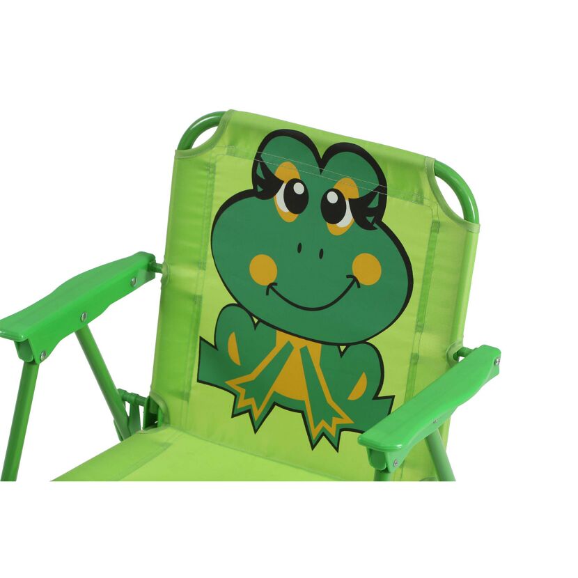 Grüner Kinder-Klappstuhl mit Froschmotiv