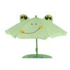 Grüner Kinder-Sonnenschirm mit Froschgesicht
