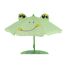 Grüner Kinder-Sonnenschirm mit Froschgesicht