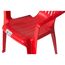 Roter Kinderstuhl aus Plastik