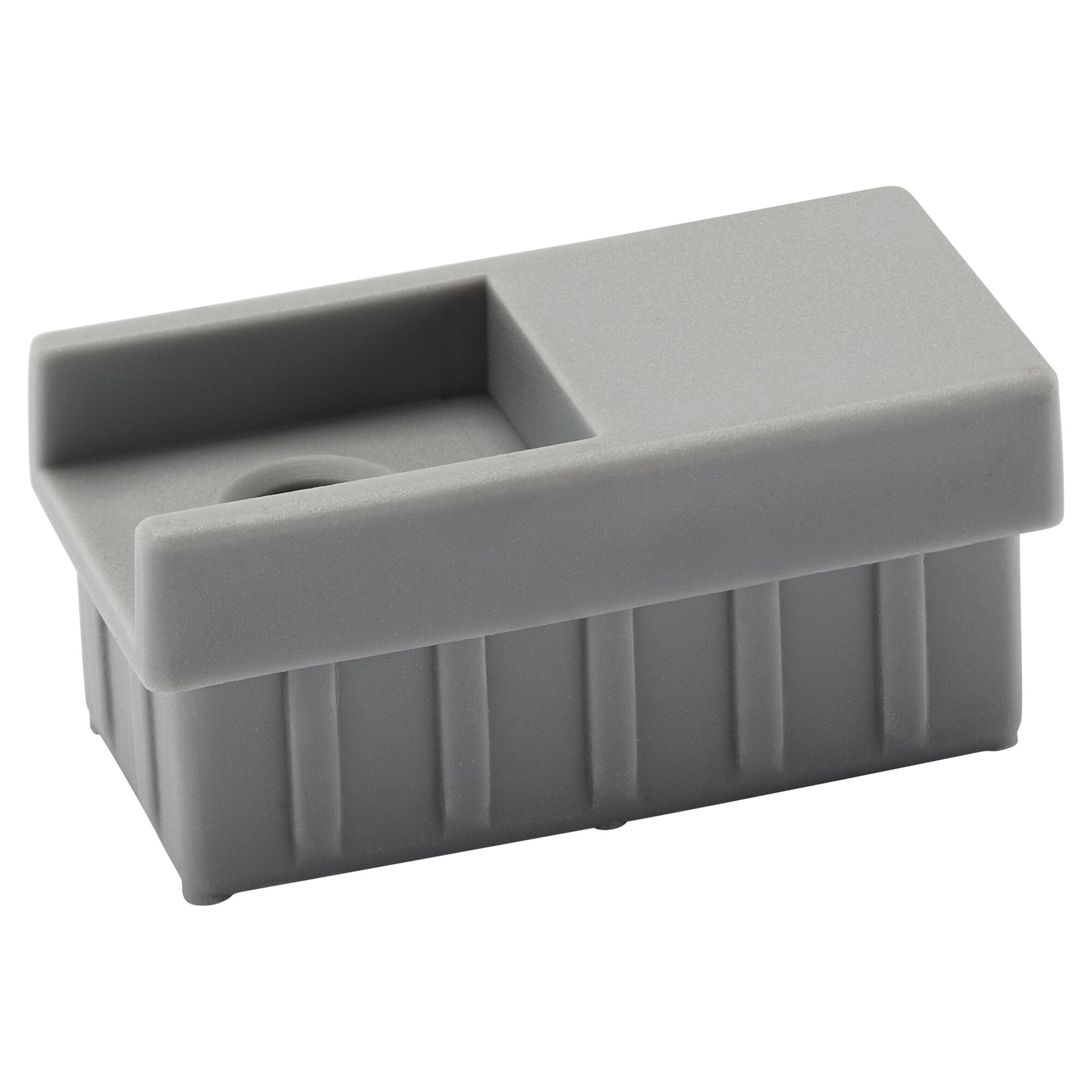 Graue Ersatzkappen für Tisch Nadja, 8er-Set