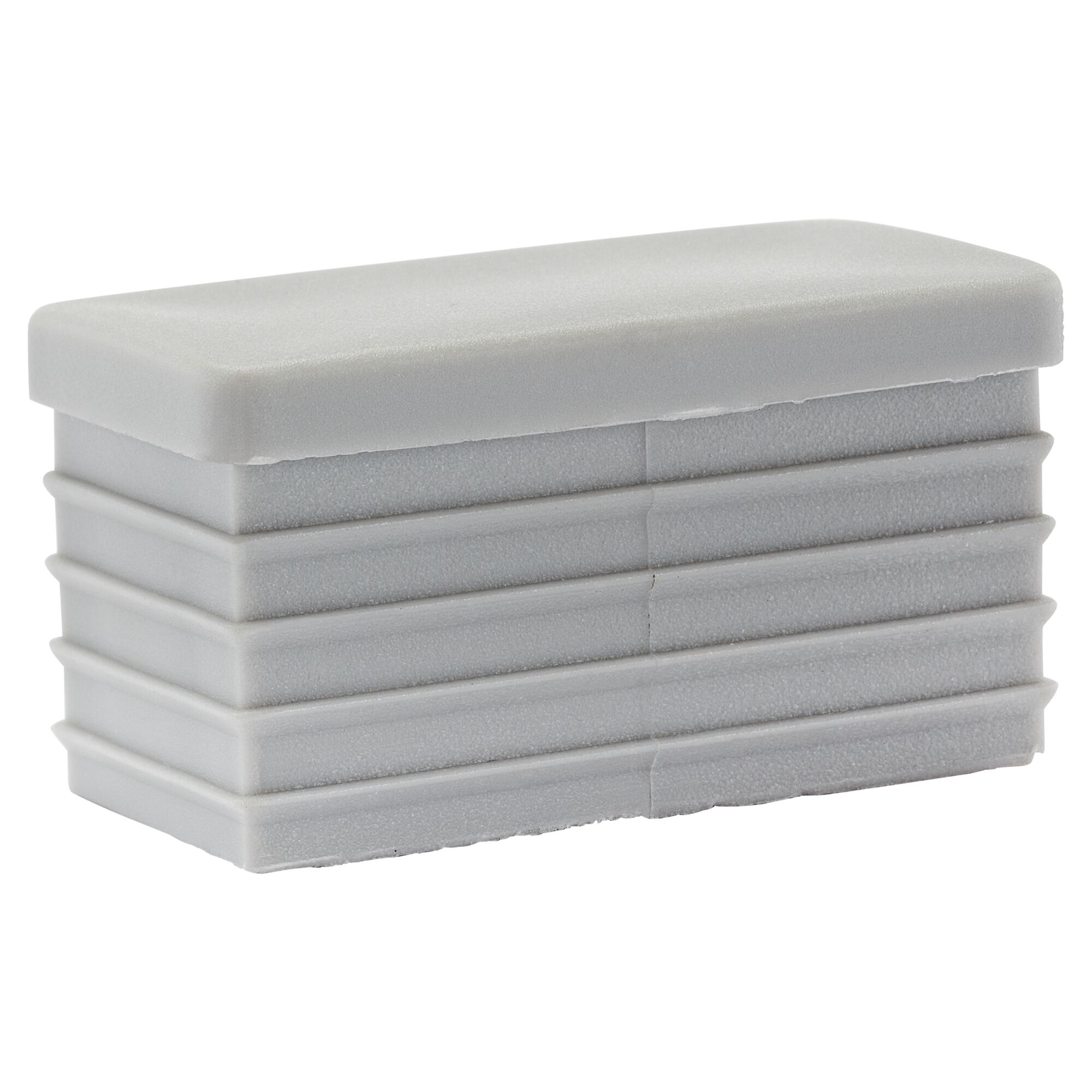 Graue Ersatzkappen für Gartenbank Birgit, 8 Stück