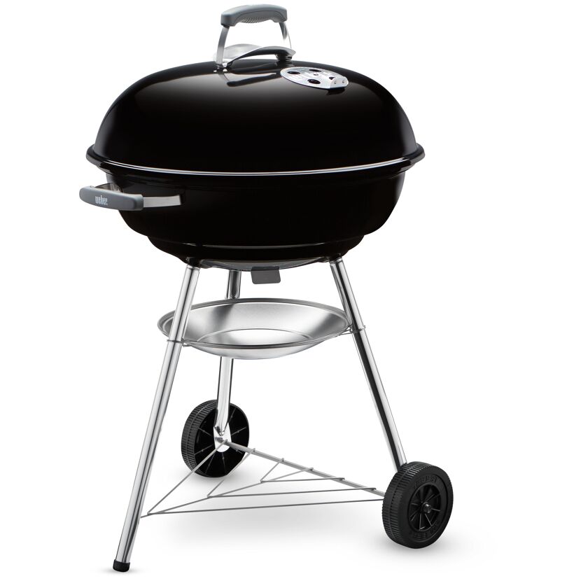 Weber Compact Kettle Holzkohlegrill, 57 cm, schwarz