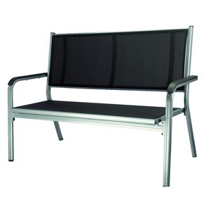 Gartenbank 'Basic Plus' 2-Sitzer silber/anthrazit 138 x 98 x 70 cm
