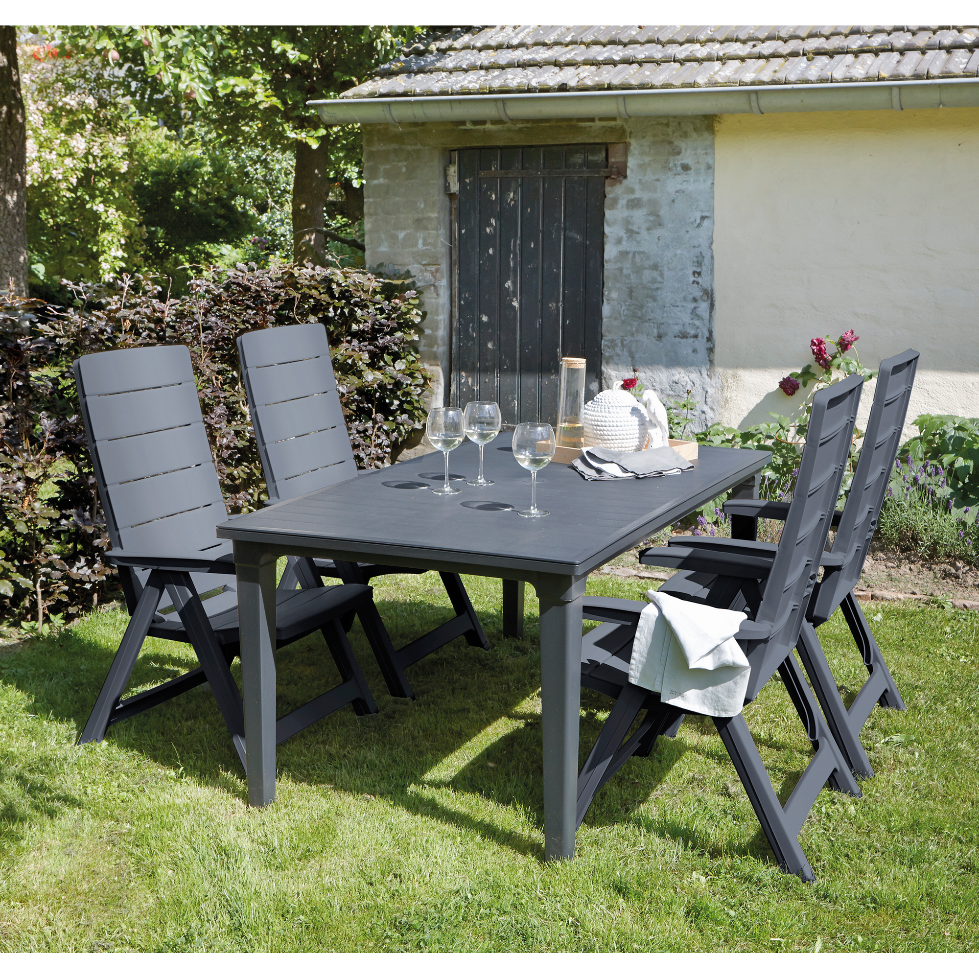 Gartentisch 'Futura' Kunststoff 95 x 75 x 165 cm