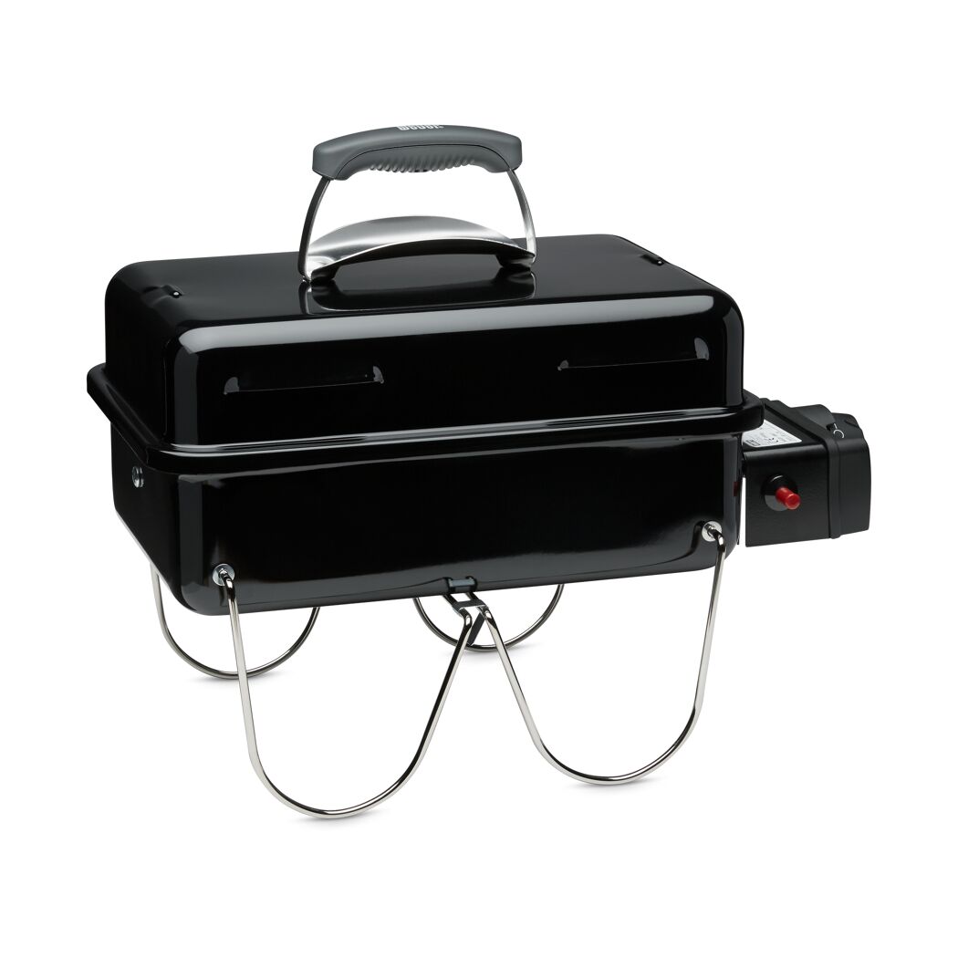 Schwarzer, tragbarer Weber Gasgrill Go-Anywhere