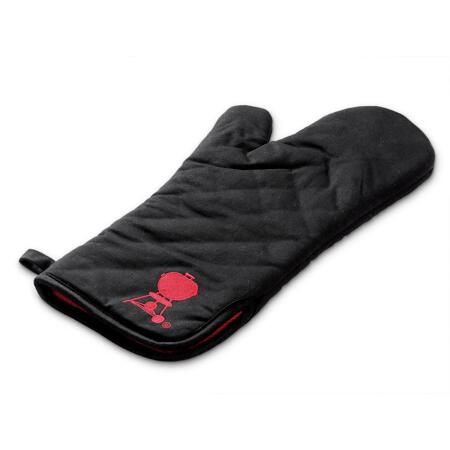 2. Bild von Grillhandschuh schwarz, rot Einheitsgröße