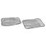 Zwei aluminiumbeschichtete Thermositzkissen