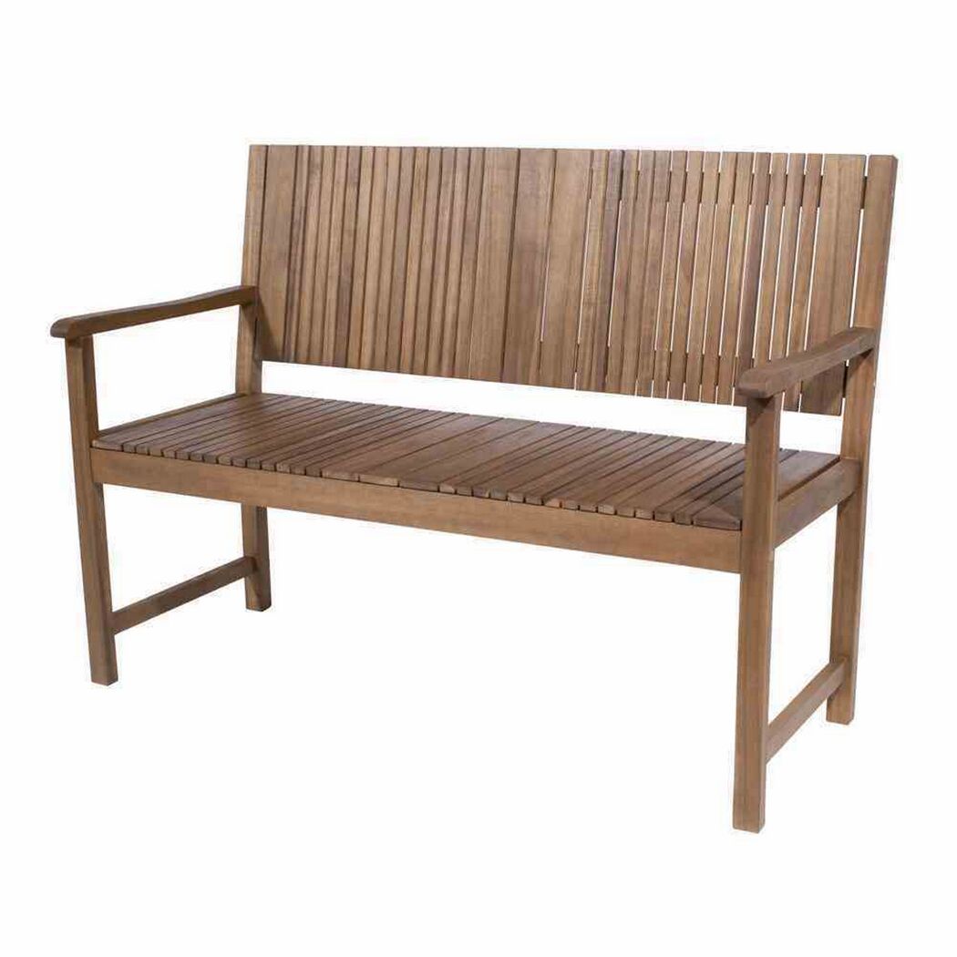 Gartenbank 'Falun' 2-Sitzer Akazienholz braun 121,5 x 90 x 59 cm