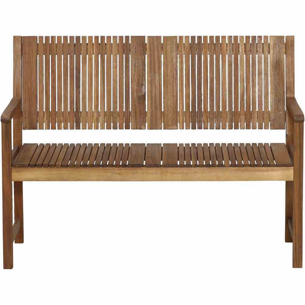Gartenbank 'Falun' 2-Sitzer Akazienholz braun 121,5 x 90 x 59 cm