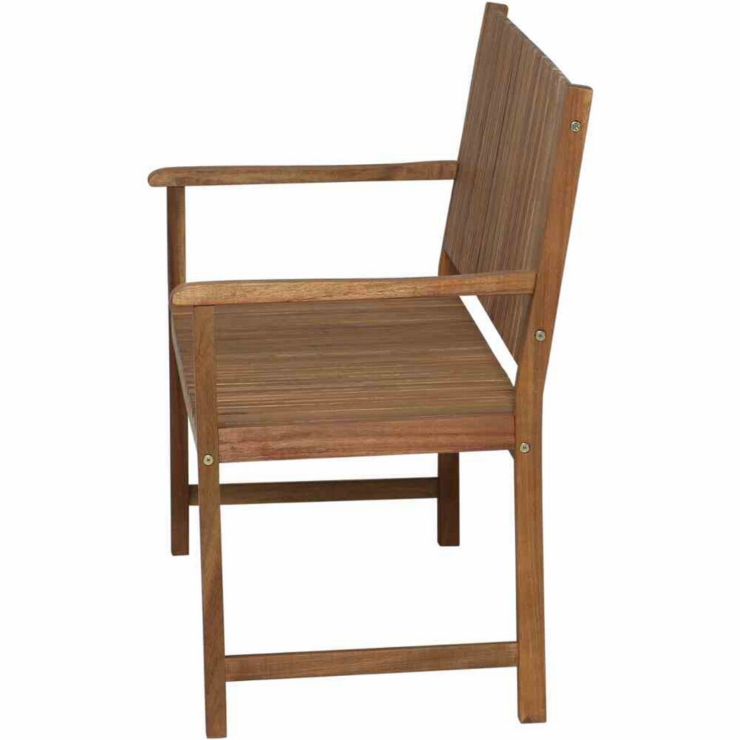 Gartenbank 'Falun' 2-Sitzer Akazienholz braun 121,5 x 90 x 59 cm