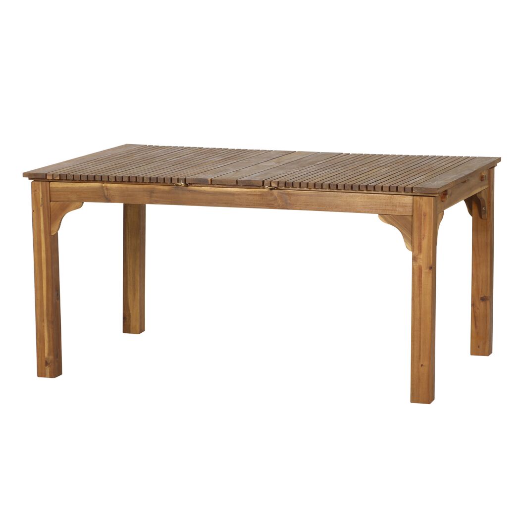 Gartentisch 'Falun' ausziehbar Akazienholz 100 x 74 x 150/175/200 cm