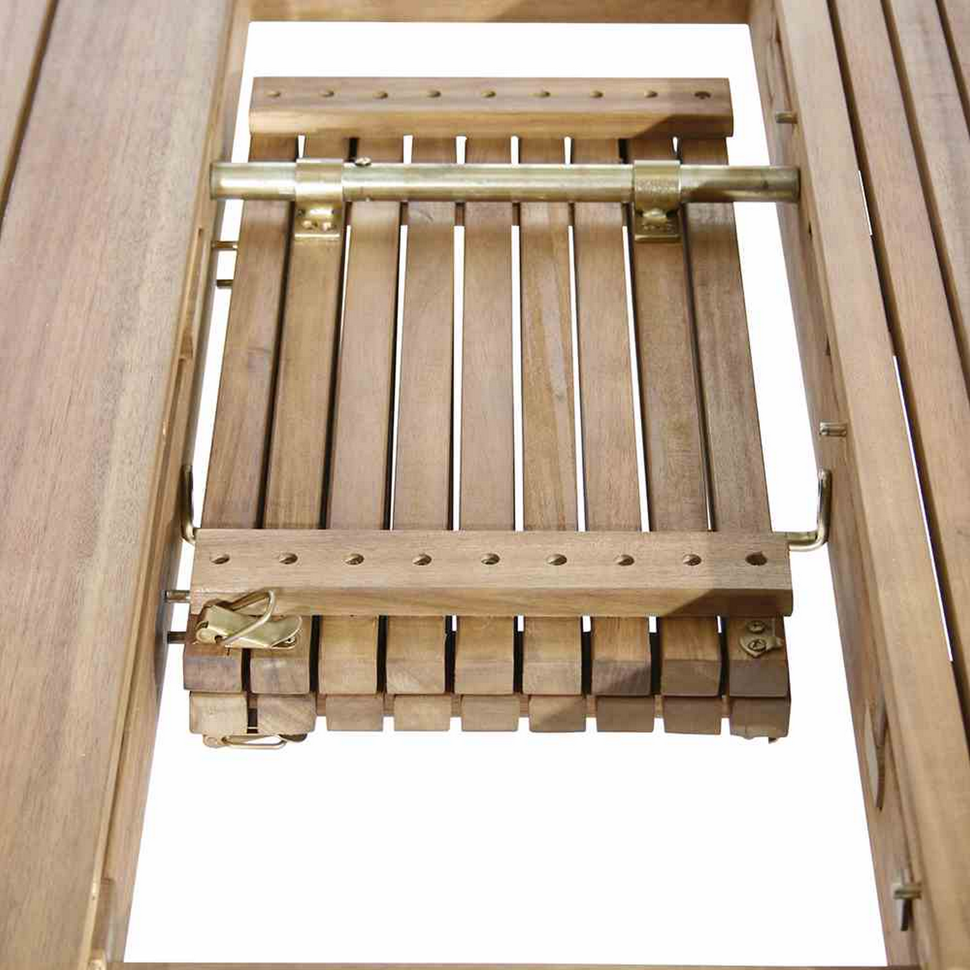 Gartentisch 'Falun' braun ausziehbar 150/175/200 x 100 x 74 cm