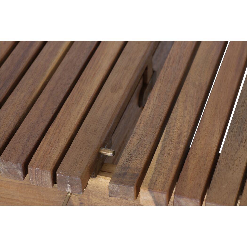 Gartentisch 'Falun' ausziehbar Akazienholz 100 x 74 x 150/175/200 cm
