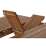 Gartentisch 'Falun' braun ausziehbar 150/175/200 x 100 x 74 cm