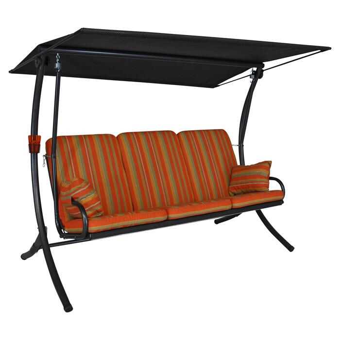 Hollywoodschaukel 'Royal' 3Sitzer terrakotta