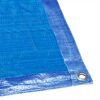 Blaue Abdeckplane mit Öse