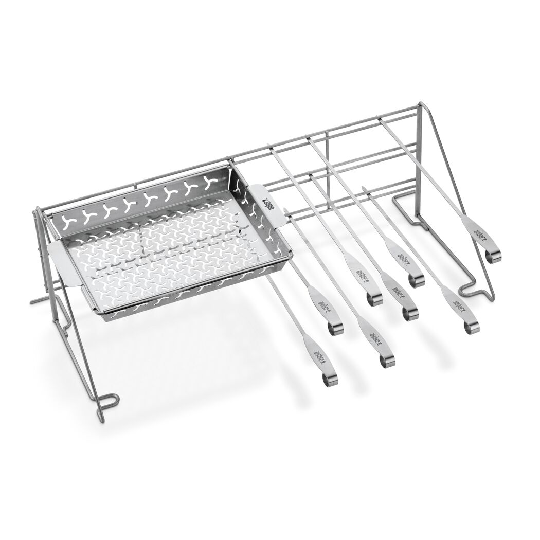 Weber Grillkorb mit sieben Spießen