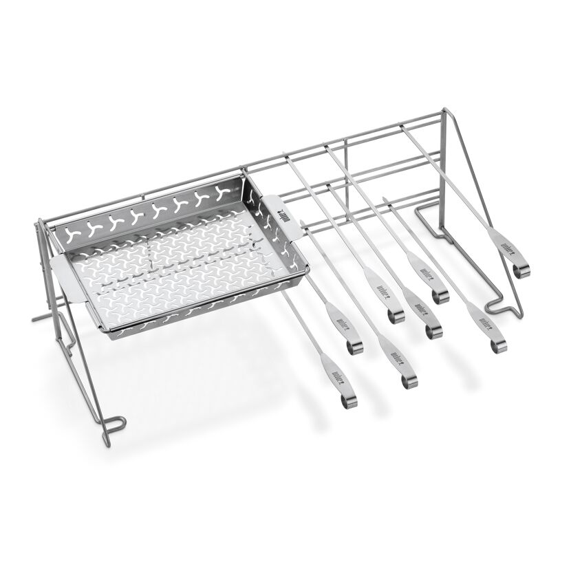Weber Grillkorb mit sieben Spießen