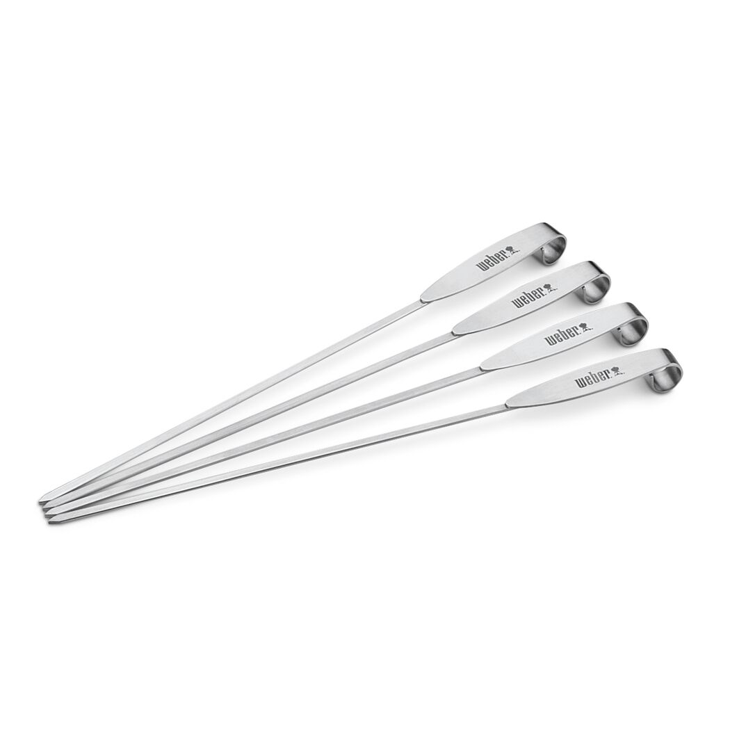 Vier Grillspieße von Weber
